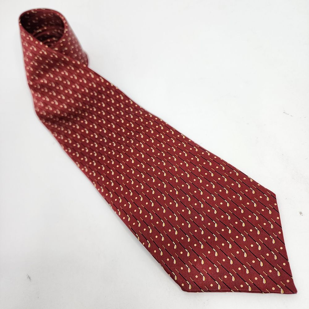 Stonehenge Golf Tie Red‎ 100% Silk